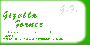 gizella forner business card